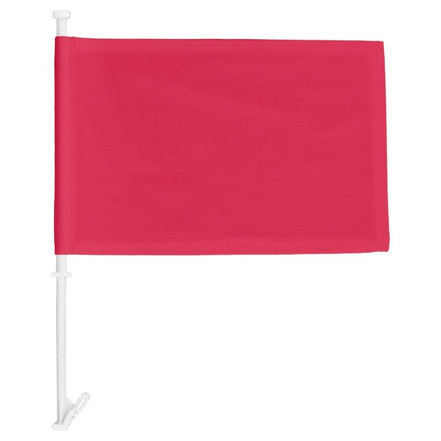 Crimson Red Custom Car Flag (Front)