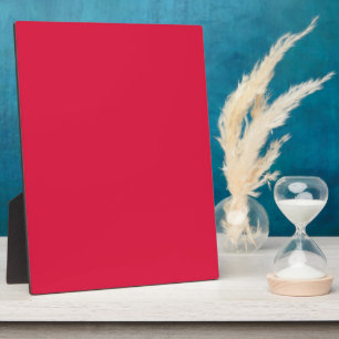 Crimson Red Custom Tabletop Plaque with Easel