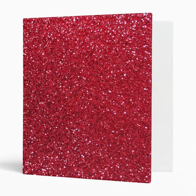 Crimson red glitter binder (Front/Inside)