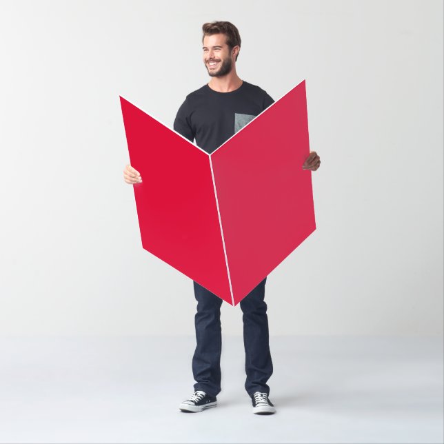 Crimson Red Greeting Card (Customizable) (In Situ)