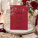crimson red pearl invitation<br><div class="desc">crimson red pearl invitation,  perfect for engagement parties,  bridal showers and weddings.</div>