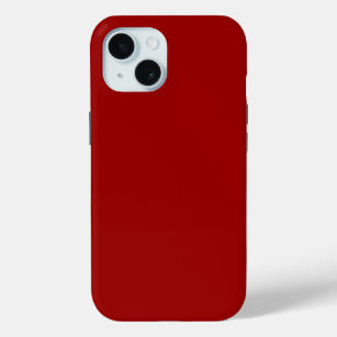 Crimson Red Solid Color iPhone 15 Case