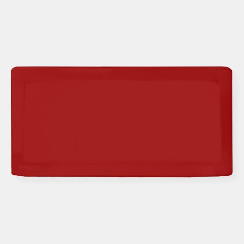Crimson Red Solid Color  Classic  Elegant Banner