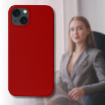 Crimson Red Solid Color | Classic | Elegant iPhone 13 Case<br><div class="desc">Crimson Red Solid Color | Classic | Elegant | Trendy | Stylish | Gift</div>
