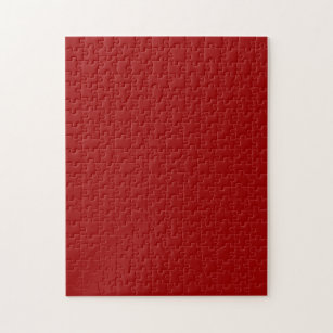 Crimson Red Solid Color   Classic   Elegant Jigsaw Puzzle