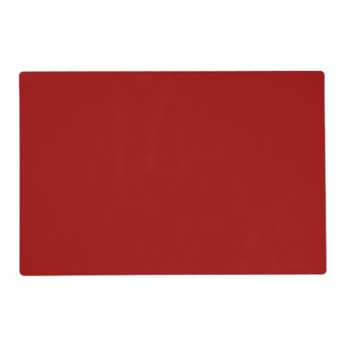 Crimson Red Solid Color  Classic  Elegant Placemat