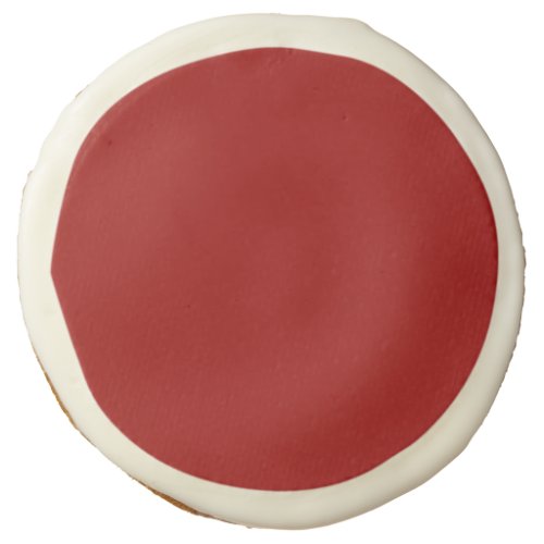 Crimson Red Solid Color  Classic  Elegant Sugar Cookie