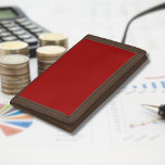 Crimson Red Solid Color | Classic | Elegant Trifold Wallet<br><div class="desc">Crimson Red Solid Color | Classic | Elegant | Trendy | Stylish | Gift</div>