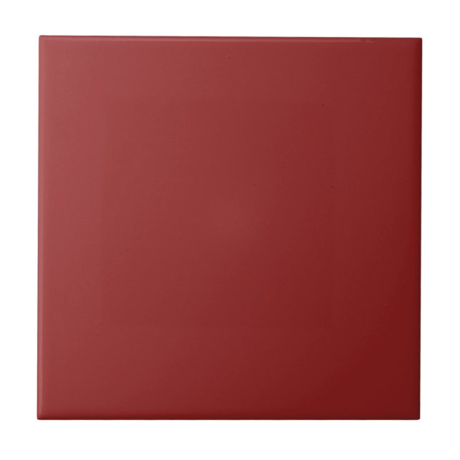Crimson Red Solid Color Tile (Front)