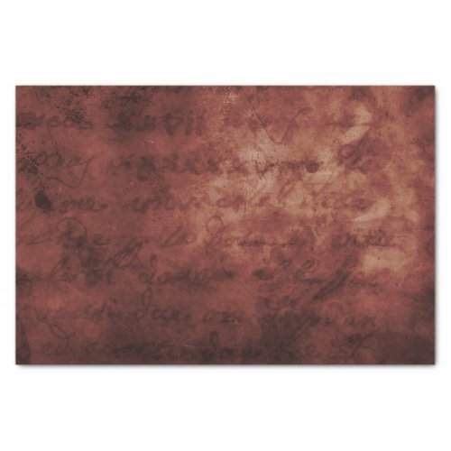 Crimson red stained parchment paper handwriting