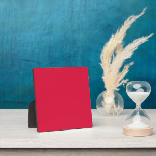 Crimson Red Tabletop Plaque – Customizable