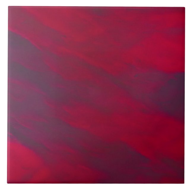 Crimson rich deep red color ceramic tile (Front)