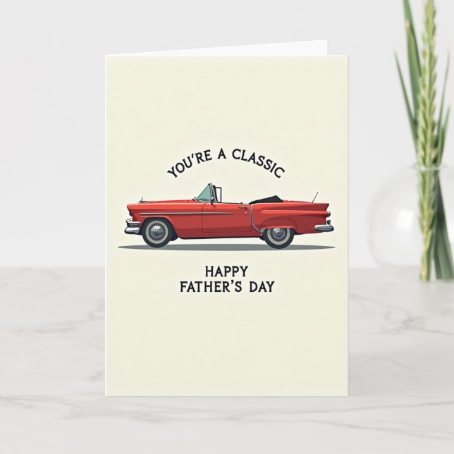 Crimson Ride Fathers Day Card (Front)