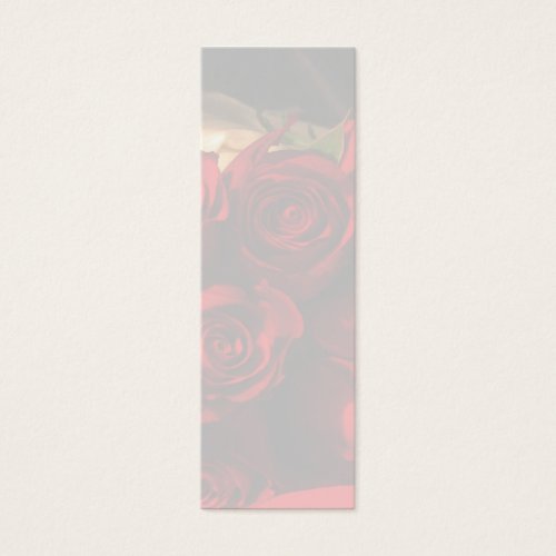 "Red Rose Bouquet" - Bookmark Business Card Templates