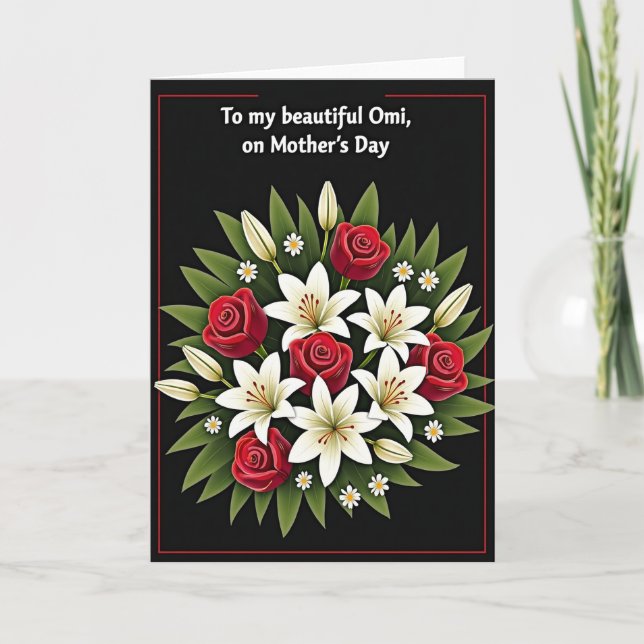 Crimson Rose Mothers Card (Front)