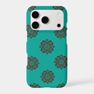 "Crimson Scrolls – Bold Elegance" iPhone 17 Pro Case