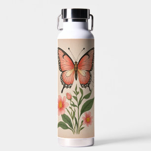 Crimson Serenade Personalized Water Bottle