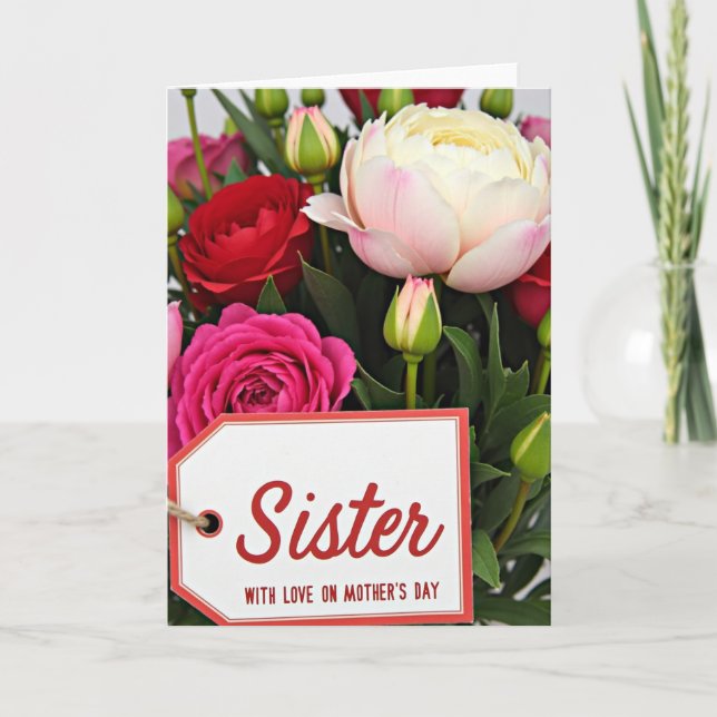 Crimson Sister Mothers Day Card (Front)