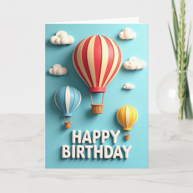 Crimson Sky Birthday Card (Front)