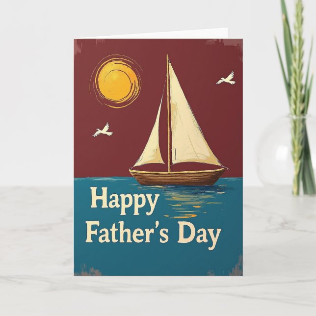 Crimson Sky Fathers Day Card (Front)