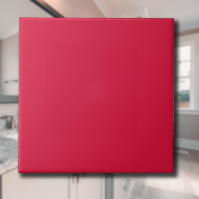 Crimson Solid Color | Classic | Elegant Ceramic Tile (Creator Uploaded)