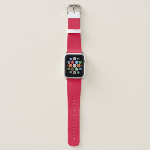 Crimson Solid Color  Classic  Elegant  Trendy  Apple Watch Band