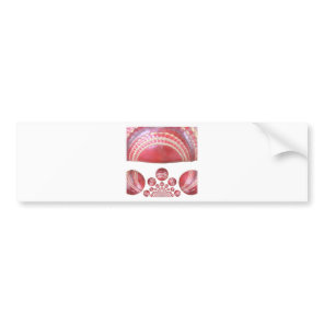 Crimson Spin – A Beautiful Red Cricket Ball Arti Bumper Sticker
