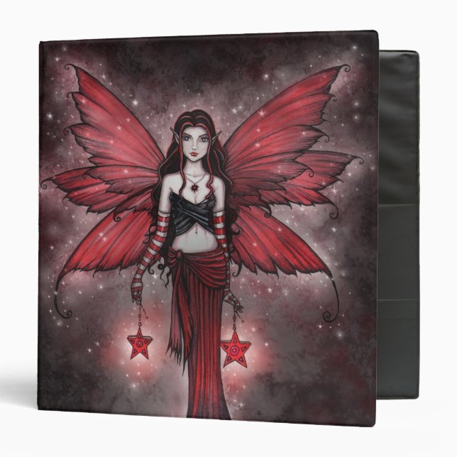 Crimson Star Christmas Fairy Binder (Front/Inside)