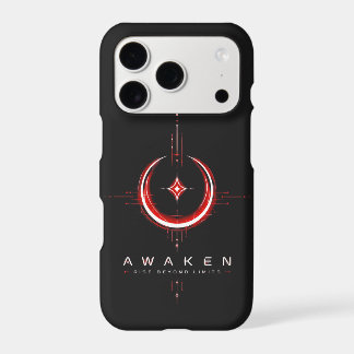 Crimson Star Crescent Cyberpunk iPhone Case