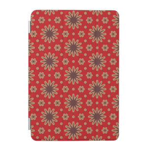 Crimson Starburst Bloom iPad Mini Cover