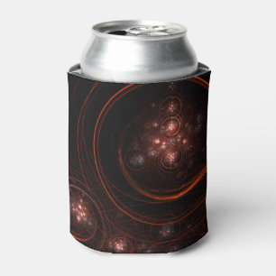 Crimson Starlight Orbits Abstract Cosmic Art Can Cooler