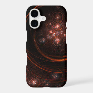 Crimson Starlight Orbits Abstract Cosmic Art iPhone 17 Case