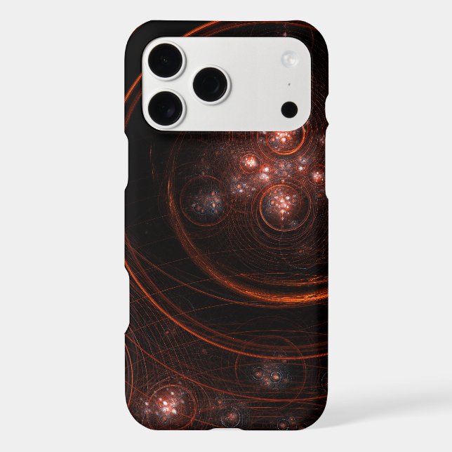 Crimson Starlight Orbits Abstract Cosmic Art Case-Mate iPhone Case (Back)