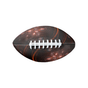 Crimson Starlight Orbits Abstract Cosmic Art Football