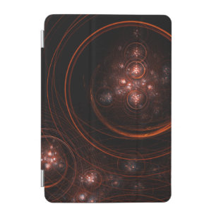 Crimson Starlight Orbits Abstract Cosmic Art iPad Mini Cover