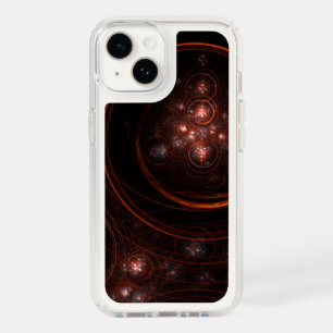 Crimson Starlight Orbits Abstract Cosmic Art Speck iPhone 14 Case
