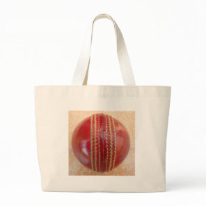 Crimson Stitch Focus: Close-Up of Cricket's Heart Large Tote Bag