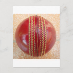 Crimson Stitch Focus: Close-Up of Cricket's Heart Postcard