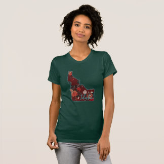 Crimson & Teal Idaho Floral T-shirt