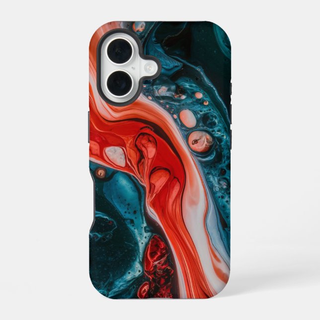 Crimson Tide Abstract Iphone Case (Back)