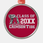 Crimson Tide Class Year W/ Big Al Metal Ornament at Zazzle
