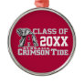 Crimson Tide Class Year w/ Big Al Metal Ornament