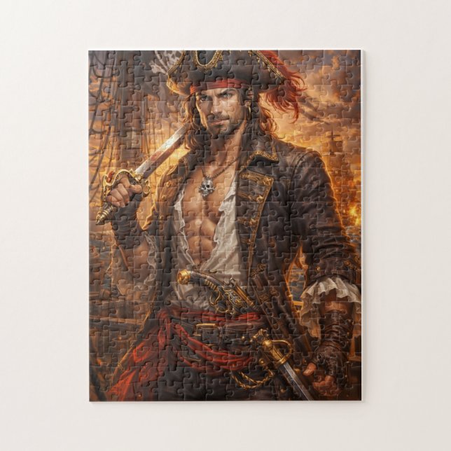 Crimson Tide Pirate King Jigsaw Puzzle (Vertical)