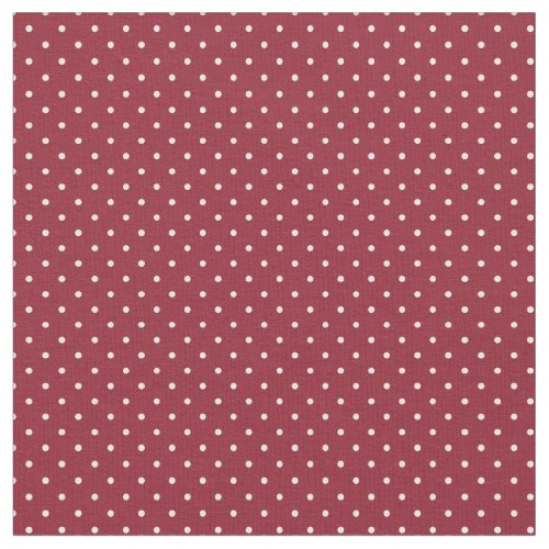 Crimson Tiny Dots Fabric