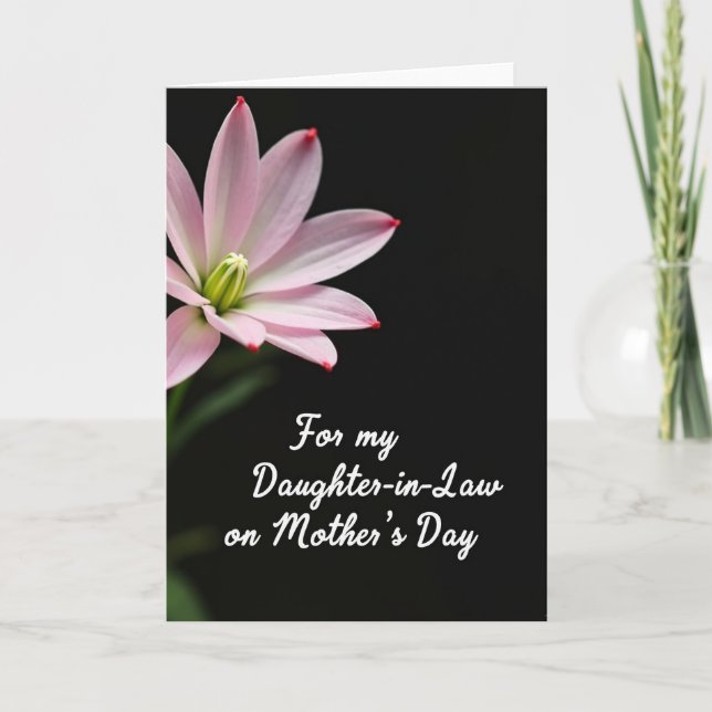 Crimson Tip Bloom Mothers Day Card (Front)