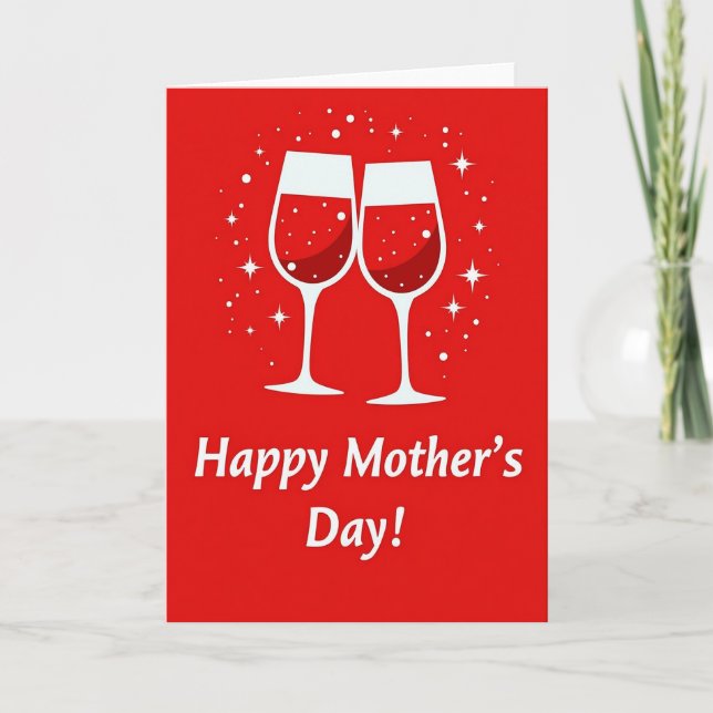 Crimson Toast Mothers Day Card (Front)