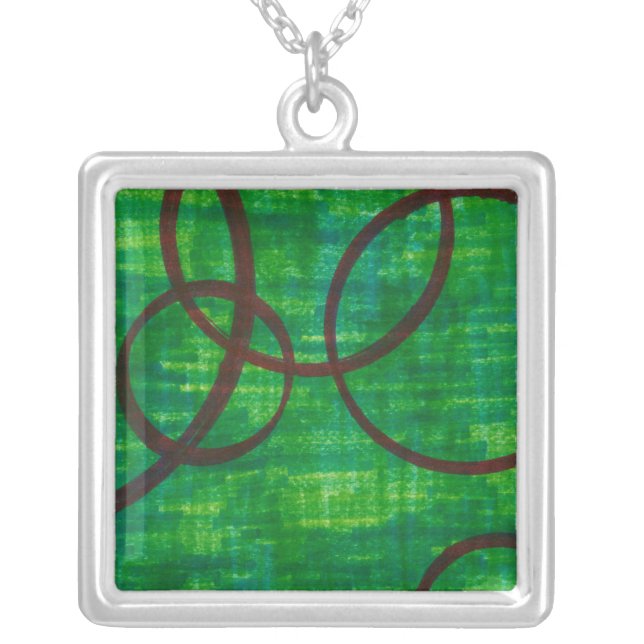 Crimson Trace II Silver Plated Necklace (Front)