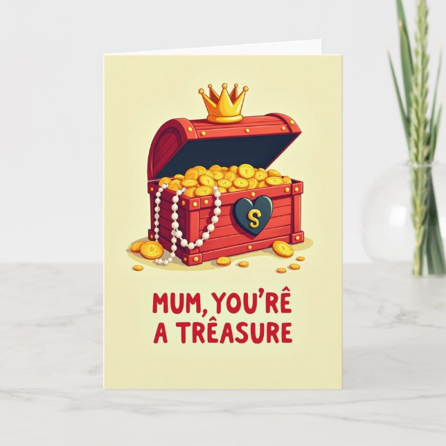 Crimson Treasure Mothers Day Card (Front)