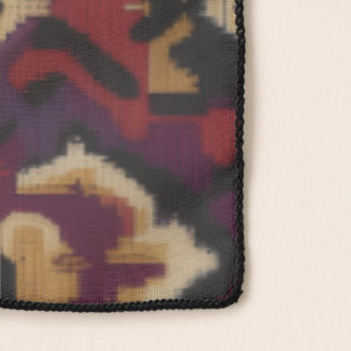 Crimson Tribal Luxe Chiffon Scarf