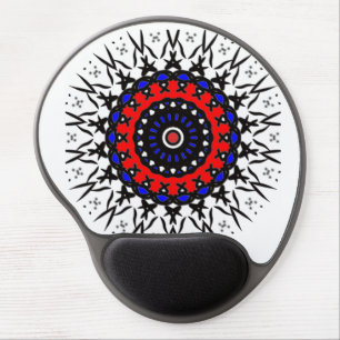 Crimson Tribal Zen Gel Mouse Pad
